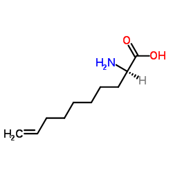 (2R)-2-Amino-9-decenoic acid结构式