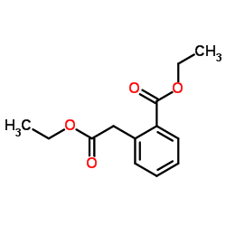 Ethyl 2-(2-ethoxy-2-oxoethyl)benzoate结构式