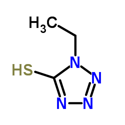 1-乙基-5-巯基-1,2,3,4-四氮唑结构式