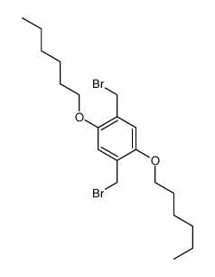 1,4-二(溴甲基)-2,5-二(己氧基)苯结构式