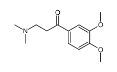 3-(N,N-dimethylamino)-1-(3,4-dimethoxyphenyl)propan-1-one结构式