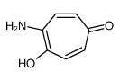 2-Amino-5-hydroxy-2,4,6-cycloheptatrien-1-one结构式