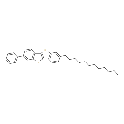 2-十二烷基-7-苯基[1]苯并噻吩并[3,2-b][1]苯并噻吩结构式