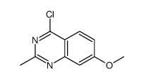 4-氯-7-甲氧基-2-甲基喹唑啉结构式