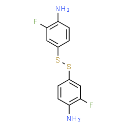 双(3-氟-4-氨基苯基)二硫醚结构式