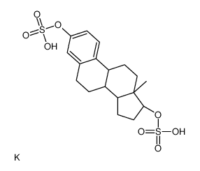 β-雌二醇3,17-二硫酸二钾盐结构式