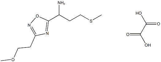 1-(3-(2-甲氧基乙基)-1,2,4-噁二唑-5-基)-3-(甲硫基)丙-1-胺草酸盐结构式