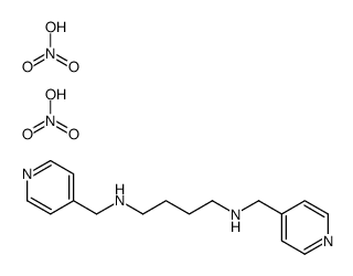N,N'-bis(pyridin-4-ylmethyl)butane-1,4-diamine,nitric acid Structure