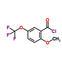 2-Methoxy-5-(trifluoromethoxy)benzoyl chloride Structure