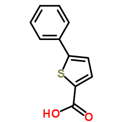 5-苯基-2-噻吩甲酸结构式