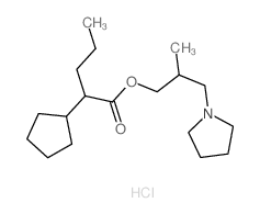 (2-methyl-3-pyrrolidin-1-yl-propyl) 2-cyclopentylpentanoate Structure