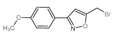 5-溴甲基-3-(4-甲氧基苯基)异噁唑结构式