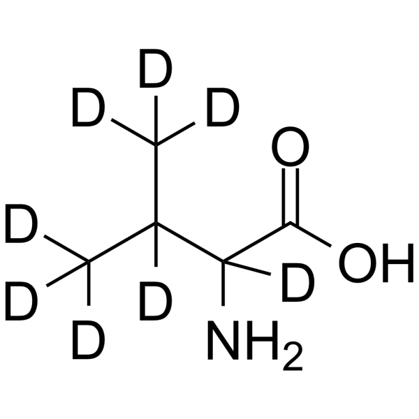DL-缬氨酸-D8结构式