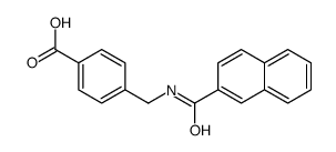 4-[(naphthalene-2-carbonylamino)methyl]benzoic acid结构式