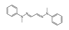 双(N-甲基-N-苯基腙乙二醛结构式