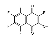 2-hydroxy-3,5,6,7,8-pentafluoro-1,4-naphthoquinone Structure