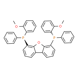 (-)-4,6-双((S)-(2-甲氧基苯基)(苯基)次膦酰基)二苯并[b,d]呋喃结构式