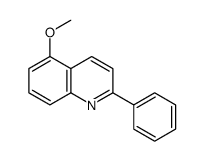 5-甲氧基-2-苯基喹啉结构式
