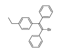(E)-1-Bromo-1,2-diphenyl-2-(4-ethylphenyl)ethene结构式