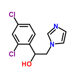 1-(2,4-二氯苯基)-2-(1-咪唑基)乙醇结构式