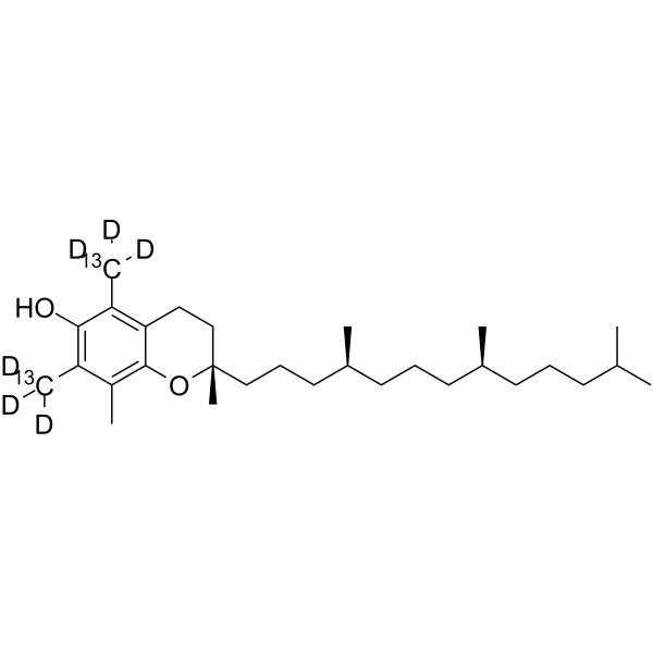 Vitamin E-13C2,d6 Structure
