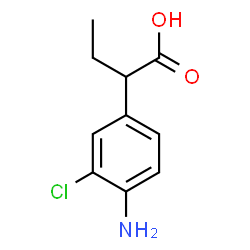 2-(4-氨基-3-氯苯基)丁酸结构式