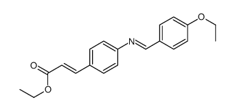ethyl 3-[4-[[(4-ethoxyphenyl)methylene]amino]phenyl]acrylate结构式