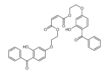 (Z)-2-Butenedioic acid bis[2-(4-benzoyl-3-hydroxyphenoxy)ethyl] ester Structure