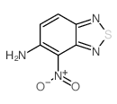 4-硝基苯并[c][1,2,5]噻二唑-5-胺结构式