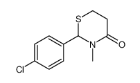 2-(4-氯苯基)-3-甲基四氢-1,3-噻嗪-4-酮结构式