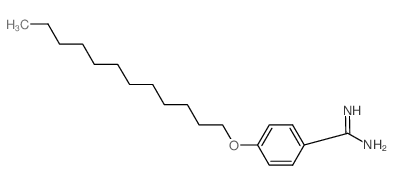 4-(dodecyloxy)benzenecarboximidamide (en)Benzenecarboximidamide, 4-(dodecyloxy)- (en)结构式