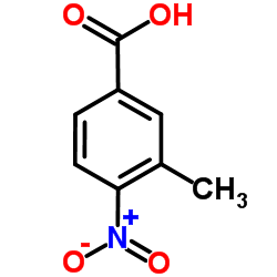 3-甲基-4-硝基苯甲酸结构式