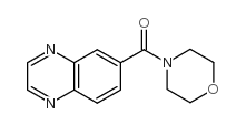 吗啉-4-基喹喔啉-6基甲酮结构式