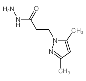 3-(3,5-二甲基-1H-吡唑-1-基)丙酰肼结构式