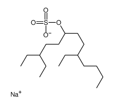 3,9-二乙基-6-十三烷醇硫酸氢钠结构式