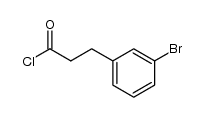 Benzenepropanoyl chloride, 3-bromo-结构式