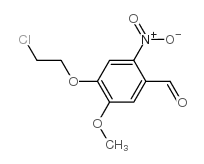 4-(2-氯乙氧基)-5-甲氧基-2-硝基苯甲醛结构式