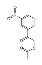 2-ACETYLTHIO-3'-NITROACETOPHENONE Structure