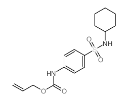 prop-2-enyl N-[4-(cyclohexylsulfamoyl)phenyl]carbamate结构式