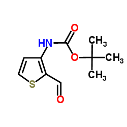 N-Boc-3-amino-2-formylthiophene结构式
