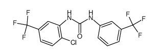 N-(2-chloro-5-trifluoromethyl-phenyl)-N'-(3-trifluoromethyl-phenyl)-urea Structure