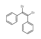 Benzene,1,1'-[(1Z)-1,2-dibromo-1,2-ethenediyl]bis-结构式