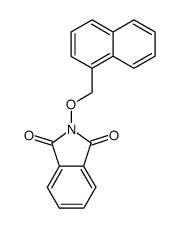2-(naphthalen-1-ylmethoxy)isoindoline-1,3-dione结构式