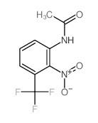 N-[2-nitro-3-(trifluoromethyl)phenyl]acetamide结构式