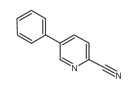 2-Pyridinecarbonitrile, 5-phenyl- Structure