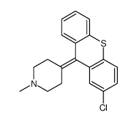 4-(2-chlorothioxanthen-9-ylidene)-1-methylpiperidine结构式