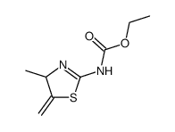 (4-methyl-5-methylene-4,5-dihydro-thiazol-2-yl)-carbamic acid ethyl ester结构式