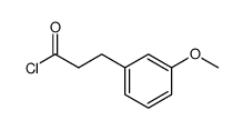 β-(m-methoxyphenyl)propionyl chloride结构式