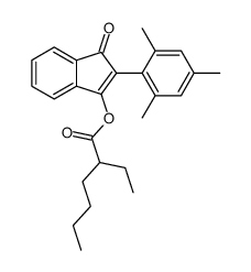 [3-oxo-2-(2,4,6-trimethylphenyl)inden-1-yl] 2-ethylhexanoate Structure