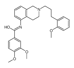 3,4-dimethoxy-N-[2-[3-(2-methoxyphenyl)propyl]-3,4-dihydro-1H-isoquinolin-5-yl]benzamide Structure